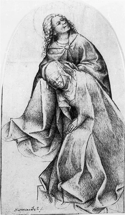 Mary and John at the Foot of the Cross Hieronymus Bosch